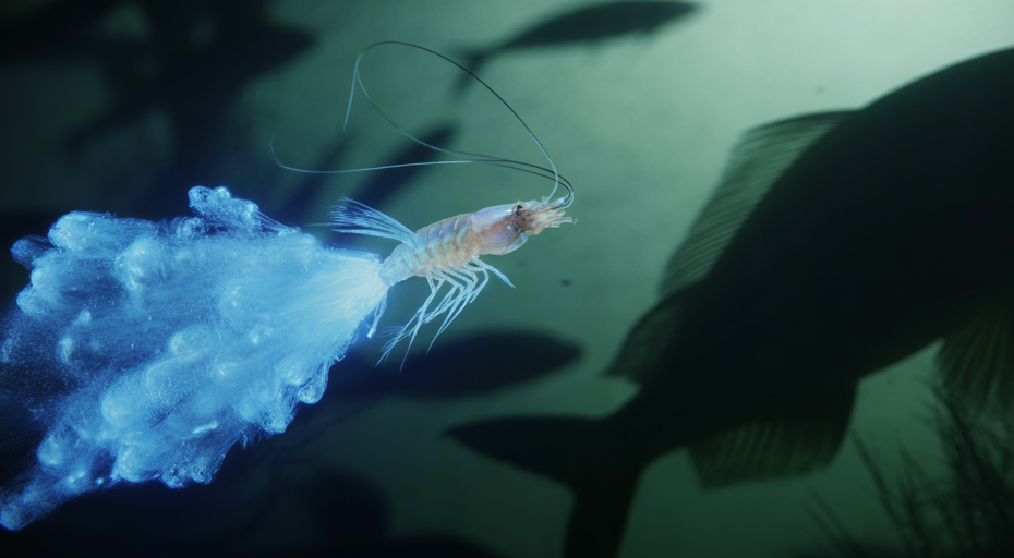 Creature emitting defensive bioluminescent glow.