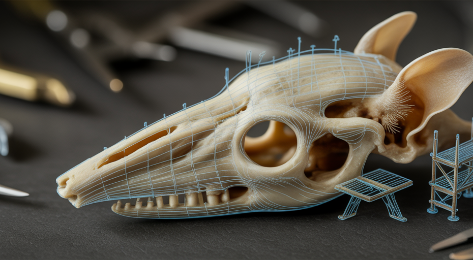 Architectural blueprint of shrew skull remodeling