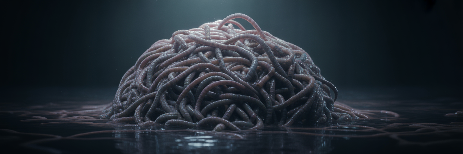 The Real Life Worm That Ties Itself Into Nightmarish Knots