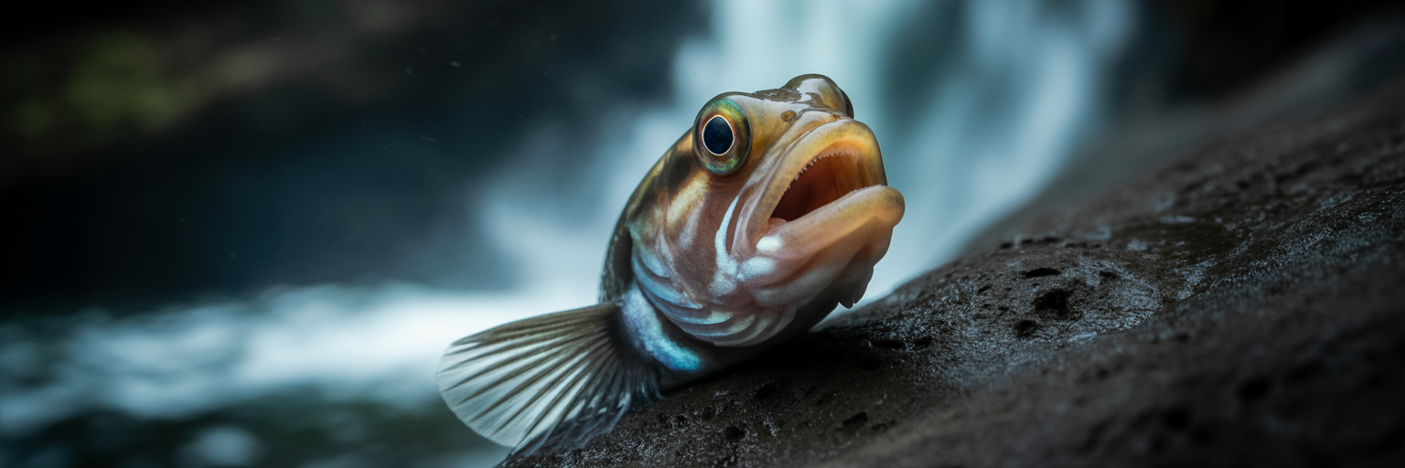 This Fish Climbs Waterfalls Using Its Mouth