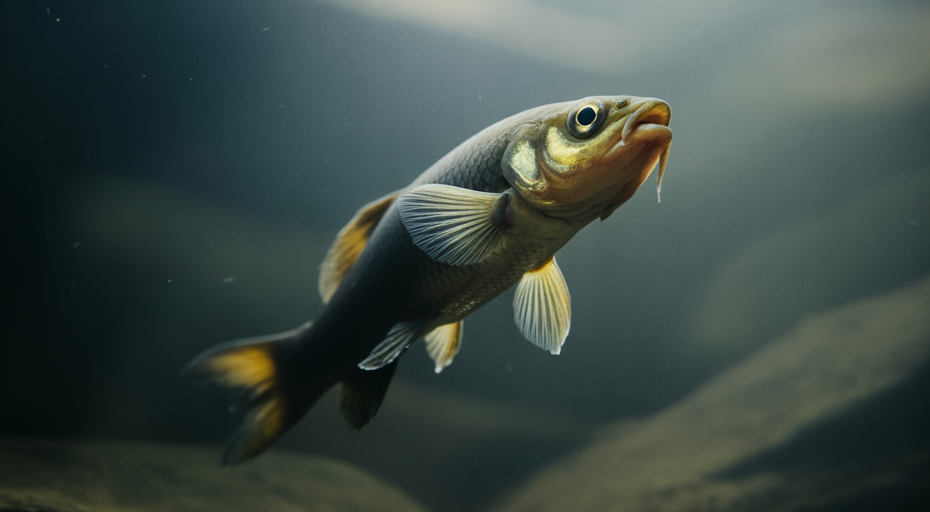 Creepy loach fish gulping air