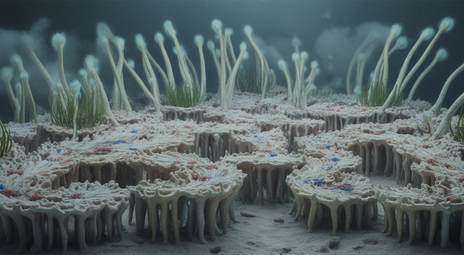 Metaphorical coral fortress defending itself.