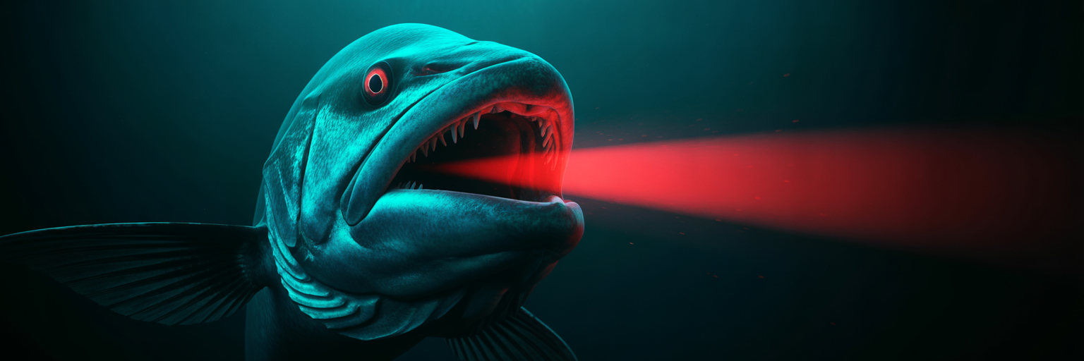 The Deep Sea Hunter That Uses Red Light No One Else Can See