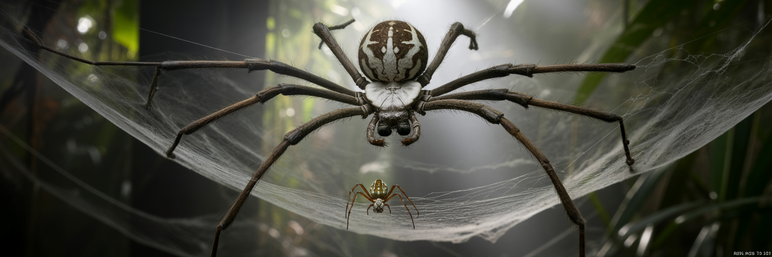 The Spider That Builds a Fake Spider to Scare Enemies