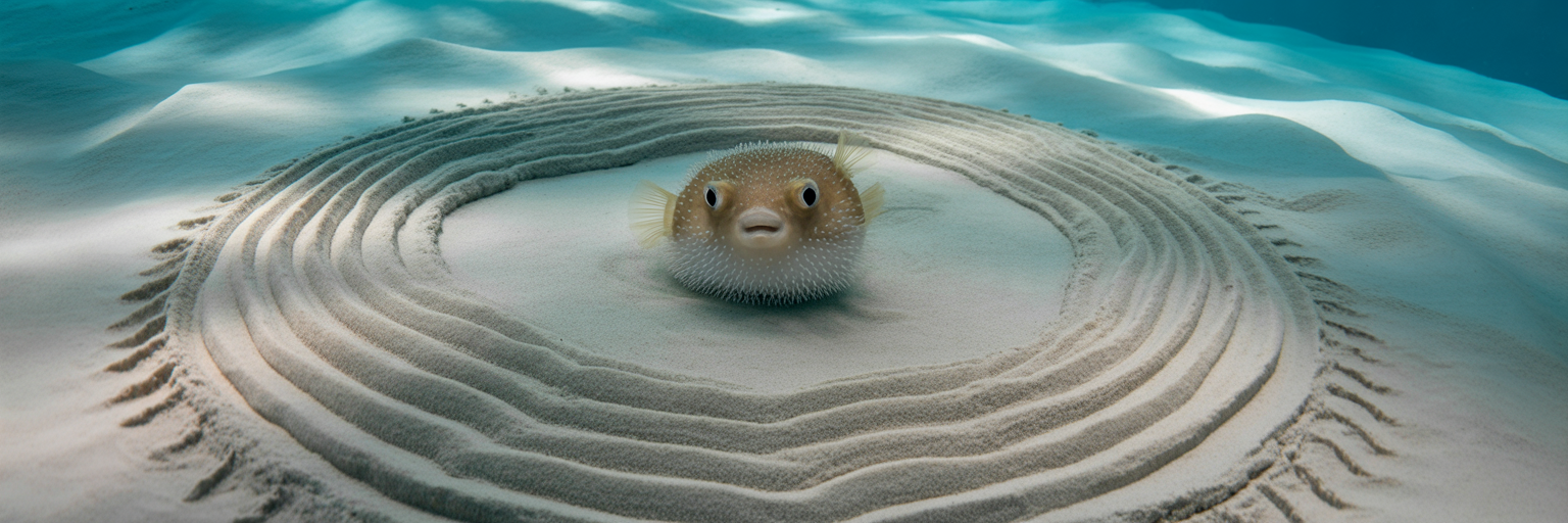 The Pufferfish Crop Circle Is the Ocean’s Weirdest Work of Art