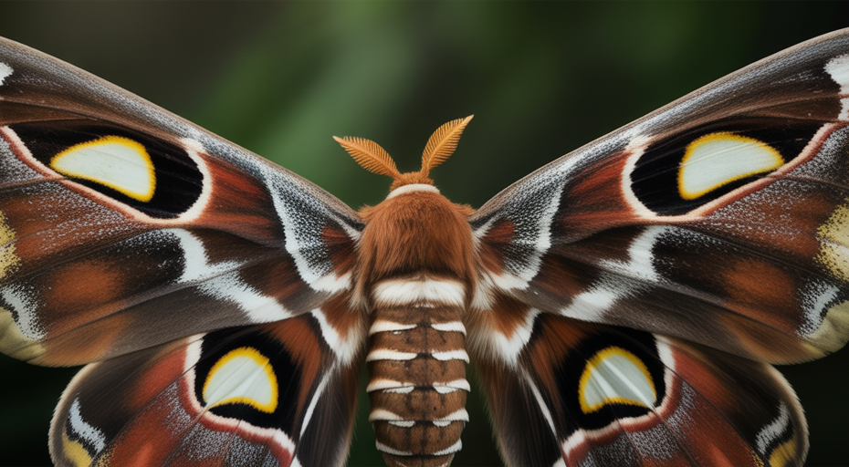 Extreme close-up of a moth's eyespot decoy.