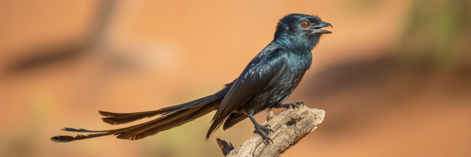 Meet the Fork Tailed Drongo: The Feathered Con Artist of the Savanna
