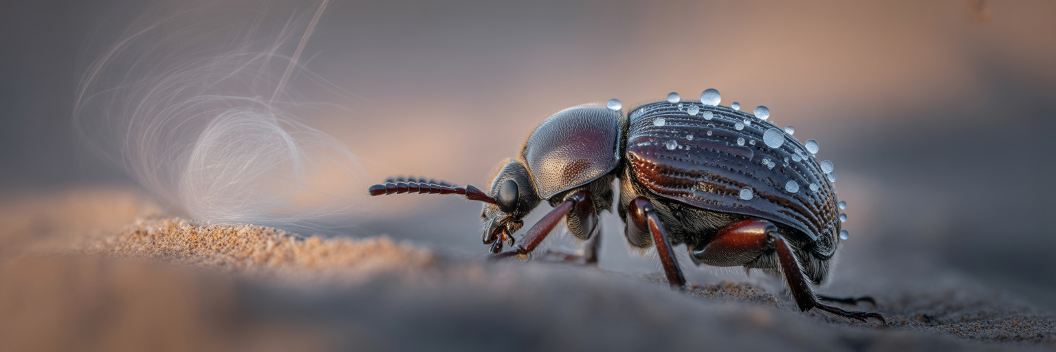 The Beetle That Drinks Fog With Its Own Back