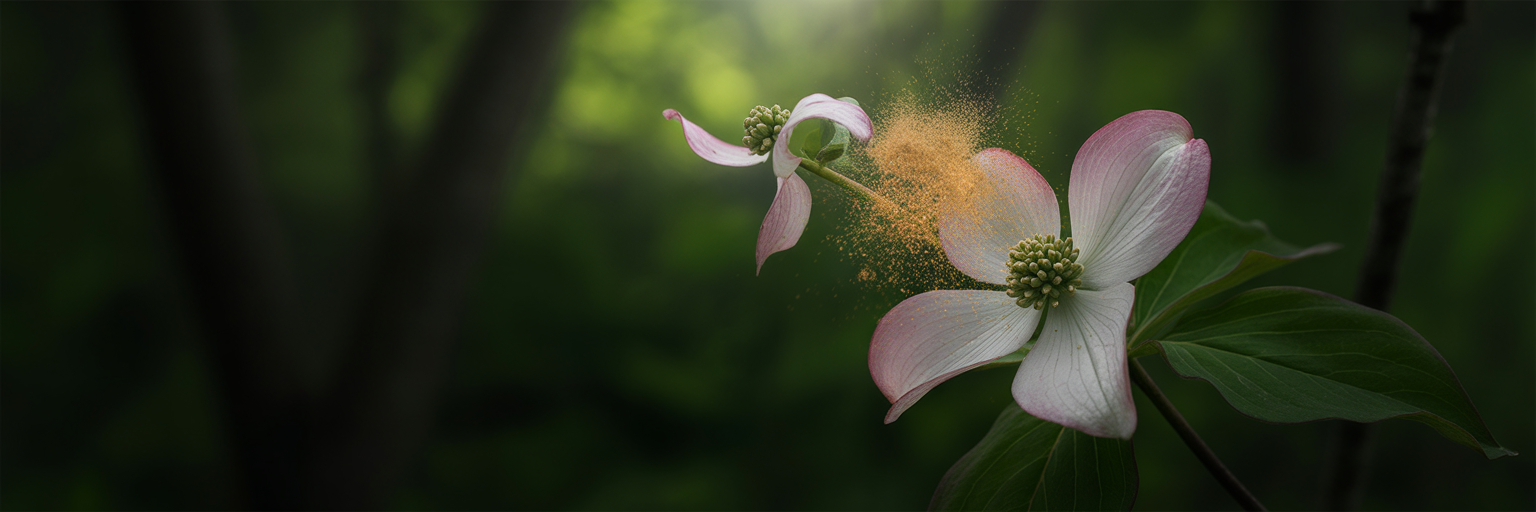 How the Bunchberry Dogwood Fires Pollen Like a Cannon