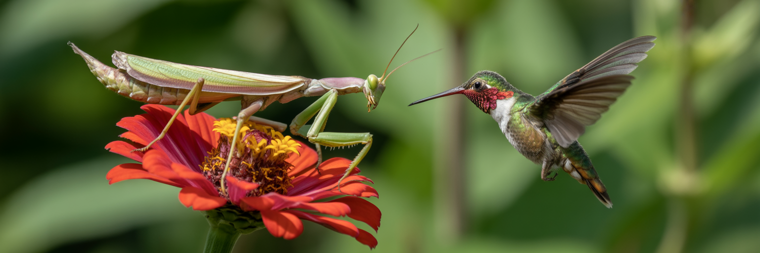 When Insects Hunt Birds: The Reality of Praying Mantis Predation
