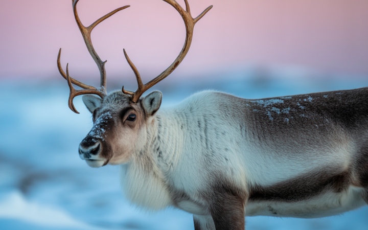 The Reindeer Whose Eyes Turn Blue Every Winter