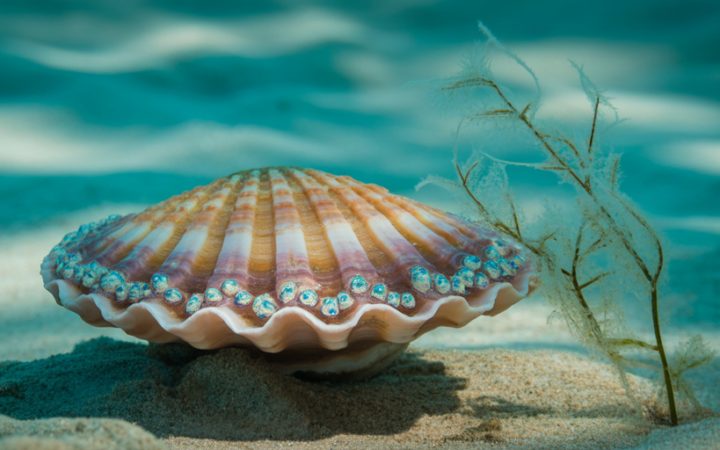 The Scallop With Up to 200 Mirror Eyes
