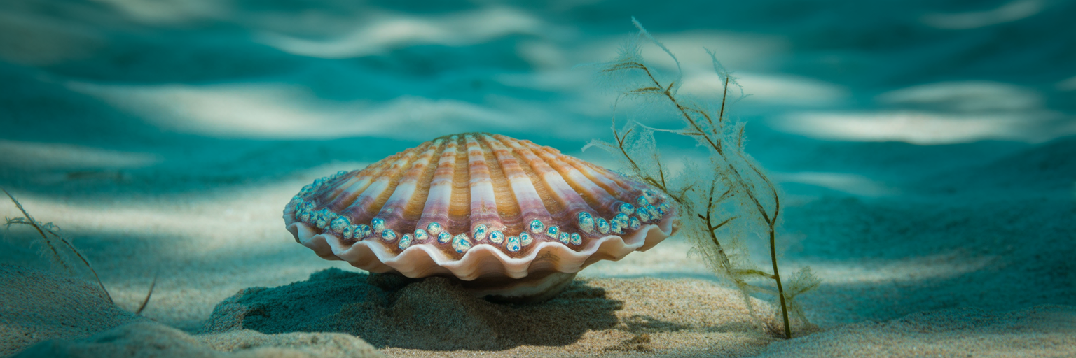 The Scallop With Up to 200 Mirror Eyes
