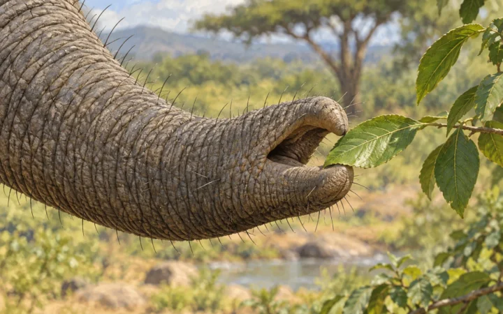 How Elephant Trunk Whiskers Sense Touch
