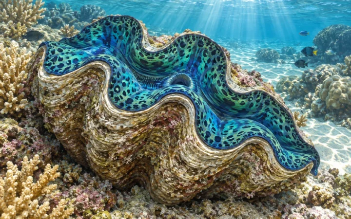 How Giant Clams Distribute Light to Algae