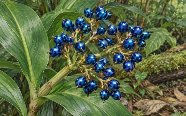 Why Pollia Berries Shine Metallic Blue