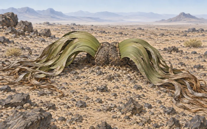 Welwitschia Grows Just Two Leaves for Life